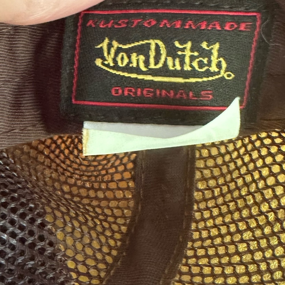 Von Dutch plaid Trucker Hat - Picture 2 of 3